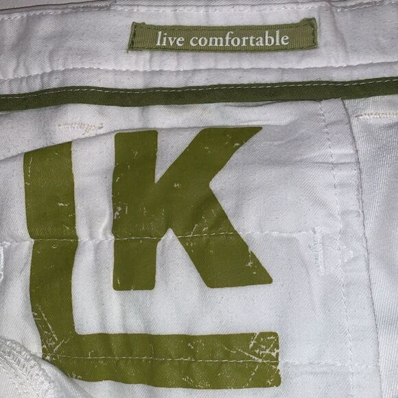 Reprieve Men’s Cotton Blend Relaxed Straight Life Khaki White Pants Size 40/30 - Picture 10 of 11